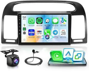 Rimoody Car Stereo for Toyota Camry 2000-2006 with Wireless Carplay & Android auto 9 Inch Touchscreen GPS Car Radio Bluetooth FM DSP Mirror Link Backup Camera Rimoody Car Stereo for Toyota Camry 2000-2006 with Wireless Carplay & Android auto 9 Inch Touchscreen GPS Car Radio Bluetooth FM DSP Mirror Link Backup Camera