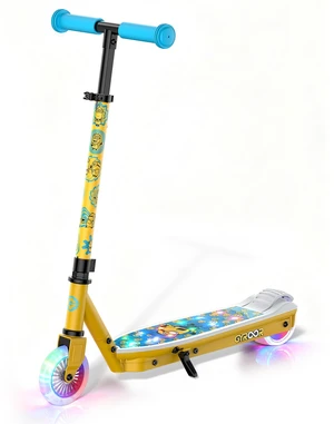 GYROOR KS2 Kids Electric Scooter, UL2272 Certified, Adjustable Handlebar & LED Lights, Officially Licensed Minions Graphic for Ages 3-6 GYROOR KS2 Kids Electric Scooter, UL2272 Certified, Adjustable Handlebar & LED Lights, Officially Licensed Minions Graphic for Ages 3-6