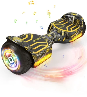 GYROOR G13 6.5" Kids All-Terrain Hoverboard, UL2272 Certified Self-Balancing Scooter with Bluetooth Speaker & LED Lights, Yellow Minions Collaboration for Kid Beginners GYROOR G13 6.5" Kids All-Terrain Hoverboard, UL2272 Certified Self-Balancing Scooter with Bluetooth Speaker & LED Lights, Yellow Minions Collaboration for Kid Beginners
