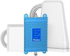 Tonve Cell Phone Signal Booster for All Carriers on Band 12/17/13/5/4/2/25 | Up to 5,000 Sq Ft | Boost 5G 4G& LTE Signal for Verizon, AT&T, T-Mobile, Sprint & More-5G 4G 3G LTE FCC Approvedbusiness