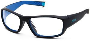 Mysandy Mens Dark Safety Glasses Anti Fog Eye Protection/Medium size /Rubber Nose Pad /Impact Protection(Blue)