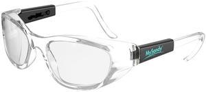 Mysandy Lab Clear Safety Glasses for Men Women for Computer Eye Strain anti fog non prescription glasses