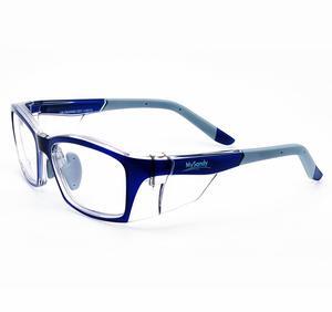 ANSI Z87.1 Safety Glasses with Side Shields & RX Insert, Anti Fog/Blue Light PC Lens, Adjustable Nose Pads + Retainer Strap, Lightweight Fashion Eyewear (Case & Kit Included)