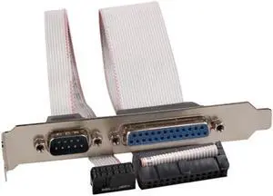 PCI Slot Header Serial DB9 Pin COM with Parallel DB25 Pin LPT Printer COM motherboard Serial Port Cable with Bracket
