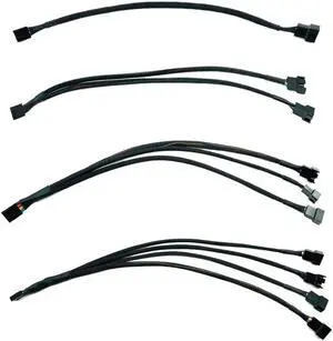 Mainboard CPU 4 PIN Fan Extention Cables PWM 4P Adapter Cable Computer Case Mainboard 4 PIN Power Cables Connectors Fan Splitter