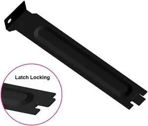 5pcs/lot Black Hard Steel PC Anti Dust Bracket Ruffled PCI Slot Cover w/Screws, Full Profile Expansion Dust Filter Blanking Plate for PCI