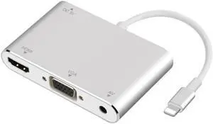 Converter for Lightning To VGA HDMI Digital AV TV Cable Adapter For Apple iPad iPhone X 8 7 6 Plus Converter