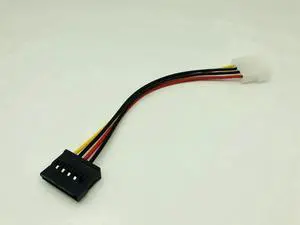 IDE to Serial ATA SATA HDD Hard Drive Power Adapter Cable SATA Power Cable Cord 15Pin SATA to 4Pin IDE Power for BTC Mining