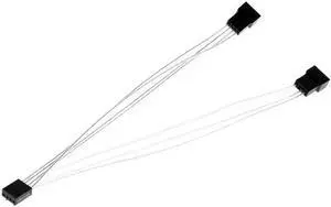 PWM Fan Splitter 4pin Adapter Cable 1 to 2 Computer CPU Fan Splitter PC Fan Extension Power Cable