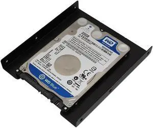 2.5 to 3.5 SSD Hard Drive Adapter Metal Mounting Bracket Converter w/ 18 " SATA Data Cable and 6 Molex 4-pin to SATA 15-pin Power Cable Combo Kit