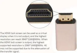 3X HDMI Lock Screen Signal Holder KVM HDMI2.0 Virtual Adapter EDID DDC Plug For HDMI Display Emulator Up To 3840X2160