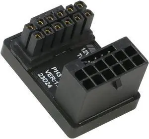 12VHPWR 180 Degree Angled Adapter: Aluminum ATX 3.0 16 Pin GPU Power Connector 600W Pcie5.0 Power Adapter for 12+4pin RTX 3090Ti 4070Ti 4080 4090 Graphic Card GPU (Type B)