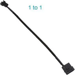 4-Pin Molex to 3 Pin / 4 Pin PMW 12V PC Case Computer Cooler Cooling Fan Splitter Y Power Adapter Cable