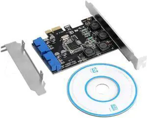 2 ports USB 3.0 Card PCI-e to PCI 20Pin Male Ports Adapter Extender Card For Desktop