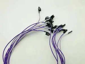 10PCS Motherboard Cable Desktop Computer PC Case Reset Power Button SW Switch Power Cord Cable Re start Switch Cable for Mining