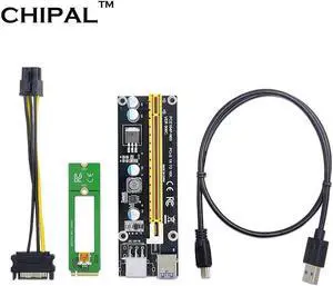 NGFF M.2 M Key to USB 3.0 PCI E Riser Card M2 to USB3.0 PCIE 16X 1X Extender with Power for Litecoin Bitcoin Miner