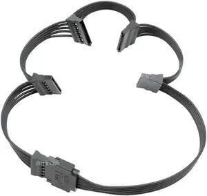 SATA to 5x SATA Power Splitter Cable, 15 Pin SATA to 5 SATA Power Splitter Cable Adapter Apply for Hard Disk Drive, HDD, SSD, Optical Drives Sata Power Cable -24 Inches