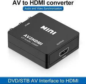 HW-2105 AV to HDMI converter Mini AV to HDMI 1080p HD Video Converter AV 2hdmi