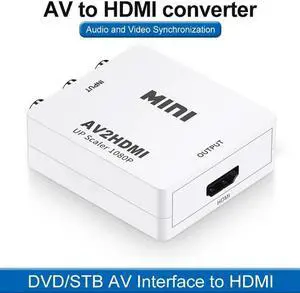 HW-2105 AV to HDMI converter Mini AV to HDMI 1080p HD Video Converter av2hdmi