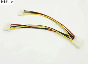 4P 4Pin Molex Male to 2 Port Molex IDE Female Power Supply Splitter Adapter Cable Computer Power Cable for BTC ETH Miner Mining