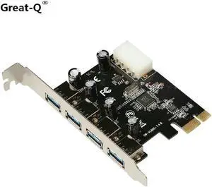 4 port USB 3.0 PCI-e Expansion Card PCI express PCIe USB 3.0 hub adapter 4-port USB3.0 controller USB 3 0 PCI e PCIe