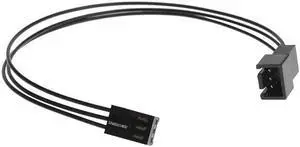 3Pin Female Y-Splitter to Dual 2 Pin Male Mainboard Power Cable Adapter PC Computer Case Fan Connect Wire Splitter Convert 7.87"