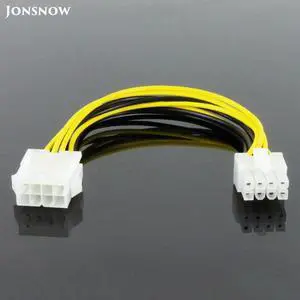 8 Pin Male to 8 Pin Female Molex IDE Express Power Extension Cable Adapter For CPU Video Card 8 Pin to 8 Pin PCIE Power