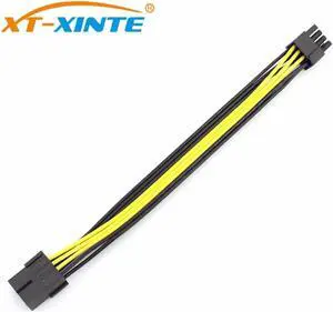 PCIE PCI Expres 8Pin Extension Cable 8P to 2 Port Dual 6+2Pin GPU Graphics Card Power Supply Cable Cord 20cm for mining