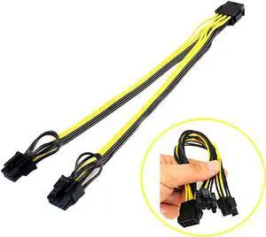 Computer Accessories 25cm PCI-e 8pin to Dual 8Pin/ PCIE 8pin-2x(6+2pin) Graphics Video Card Power Cable PCI-E L0313