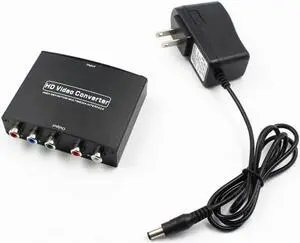HDMI to 5RCA Component YPBPR HD Video + R/L Audio Converter Adapter TV DVD Tool