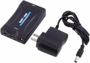 1080P SCART To HDMI Converter Video Audio Signal Adapter HD With Charging Adapter