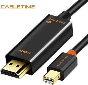 Mini DP to HDMI Cable 4K DP to HDMI Adapter HDMI DisplayPort Cable for 2K*4K TV Lenovo Computer MacBook N043