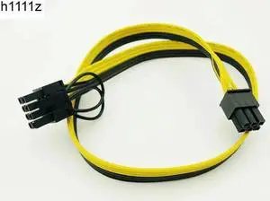 6Pin to 8Pin (6P+2P) Cable Server Power Conversion Board Video Card Module Wire Cable 60CM Splitter Cables for BTC Miner Mining