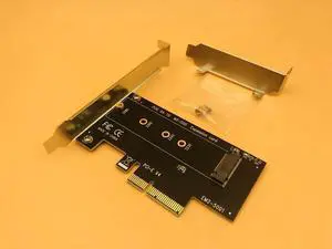 Aomoproing M.2 NVMe SSD to PCIe Adapter Card M key Socket Support PCI Express 3.0 x4 2230 2242 2260 2280 Size M.2 SSD FULL SPEED Riser Card