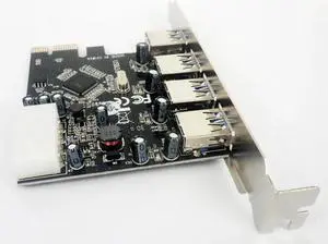 4 Port 5Gbps Superspeed USB 3.0 PCI E PCI Express Card Adapter for XP Vista Win7
