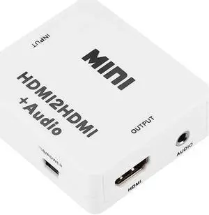 Real HD 1080P MINI HDMI2HDMI Audio Converter Adapter HDMI to HDMI switcher For HD player HDTV PC Laptop