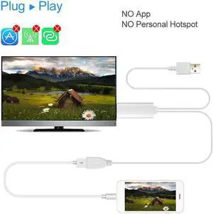 i8 HD Digital Audio and Video Adapter Cable TV Stick MHL to HDMI Mirascreen Game Screen HDMI Cable Switch for iPhone 7 Plus iPad