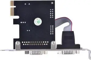 PCI-E PCI Express to Dual Serial DB9 RS232 2-Port Controller Adapter Card Add On Cards