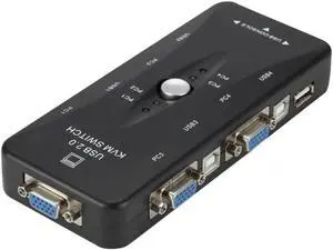 USB KVM Switch 4 Port VGA SVGA Switch Box USB 2.0 KVM Mouse Switcher Keyboard 1920*1440 Vga Splitter Box Sharing Switch