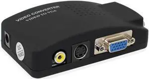 AV to VGA TV Signal Converter Adapter S-video to VGA Switch Conversion for PC Notebook