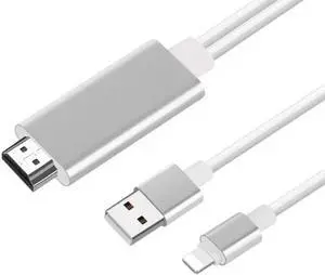 HDMI Cable For Lightning AV adapter to HDMI 1080 HDTV TV Digital Video Audio Adapter for iPhone X 8 7 6 6S iPad air 5 4 3