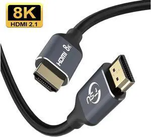1m/3.28ft 2m/6.56ft 8K High Speed HDMI 2.1 Cable [8K/60Hz 4K@120Hz/60Hz] 48Gbps 3D Male to Male HDMI Cable Cord for PS4 HD TV Box Projector Cable