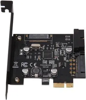PCI-E Express USB 3.0 PCI-E 19pin Connector and 15-pin SATA Power Expansion Card USB 3.0 Controller Adapter Add On Cards