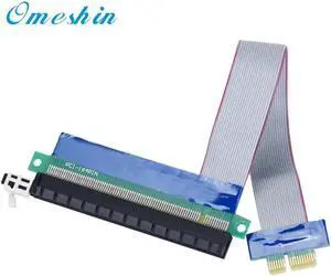 PCI-E Express 1X To 16X Riser Card Extender Extension Ribbon Flex Adapter Cable
