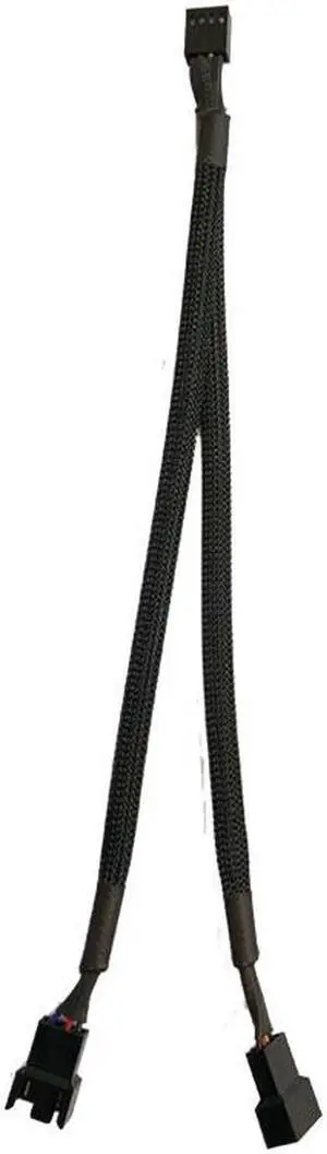 5-Pack PWM Fan Splitter 4pin Adapter Cable 1 to 2 Computer CPU Fan Splitter PC Fan Extension Power Cable