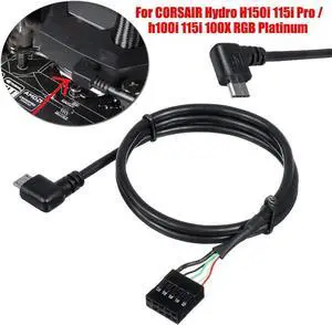 Aomoproing CPU Cooler Pump Speed USB Interface Link Cable Line Cables For C*ORSAIR Hydro Series H150i 115i Pro/h100i 115i 100X RGB Platinum