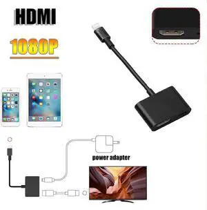 1080P HDMI Adapter Cable 8Pin To HDMI Cable For Apple Iphone X 10 6 7 8 Plus For Apple TV HDTV Digital AV Adapter Cable