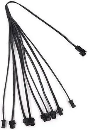 2Pin jst Splitter 1 to 9 EL Wire Connector for One Inverter Connect Male to Female Connector SM Leadwire Cable for EL Wire Neon Light