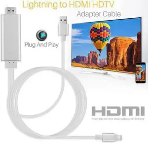 HDMI Cable For Lightning to HDMI Cable HDTV TV AV Adapter USB Cable 1080P For iPad Air /iPad mini 2 3 4 iPhone X 8 7 6S Plus iOS