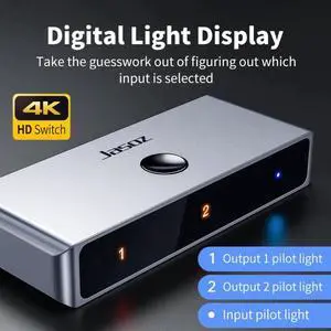 HDMI Splitter 4K 1x2/2x1 Adapter HDMI Switcher Bi-Direction Converter for latop Macbook Air HDTV PS4 Video HDMI Switch